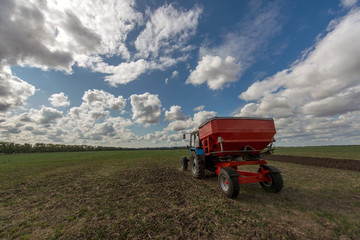 technology of preparing soil for sowing, plow plowing the land