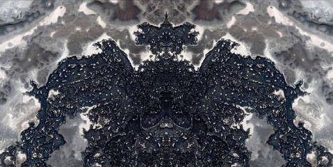 your worst nightmare,  abstract symmetrical photograph of the deserts of Africa from the air,...