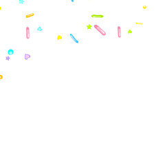 Sprinkles grainy. Cupcake dessert bakery confetti