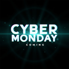 cyber monday upcoming sale event background design