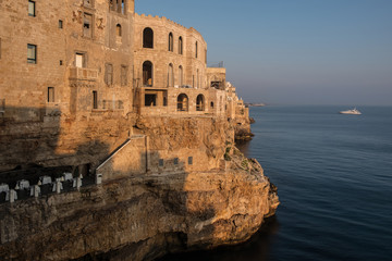 Houses on a cliff