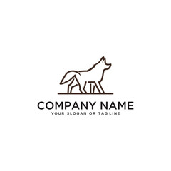Wolf Logo vector template