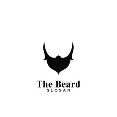 Beard logo icon design vector illustration