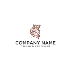 Obraz premium Lion logo design vector