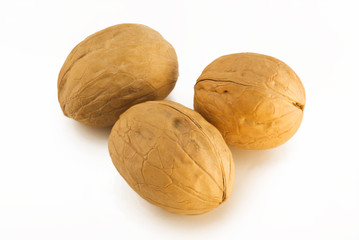 Walnuts. Close-up. Three jokes.