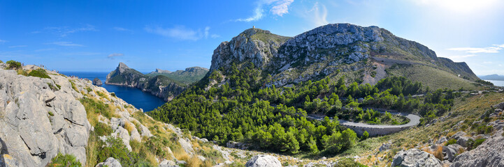 Fototapeta na wymiar Landschaft auf der Halbinsel Formentor / Mallorca