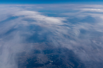 飛行機からの雲海#9