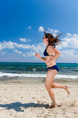 Laufen am Strand