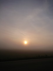 Die Sonne kämpft mit dem Hochnebel