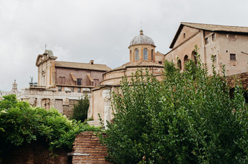 Naklejka premium Views of the main streets of Rome, Italy