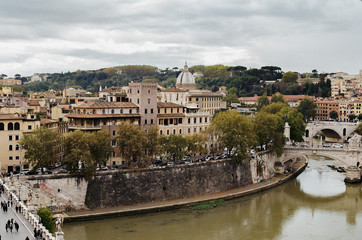 Obraz premium Views of the main streets of Rome, Italy