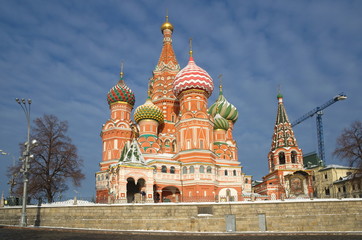 Cathedral of the Intercession of the blessed virgin Mary, on the Moat (St. Basil's Cathedral) on red square in Moscow, Russia
