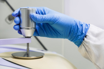 Identification of white powder raw material by FTIR method, advance technology without sample...