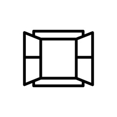 window icon vector trendy flat design