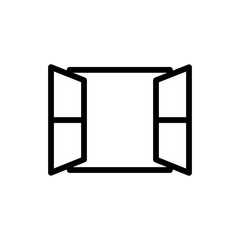 window icon vector trendy flat design