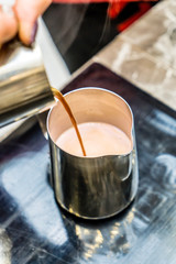 baristam making coffee