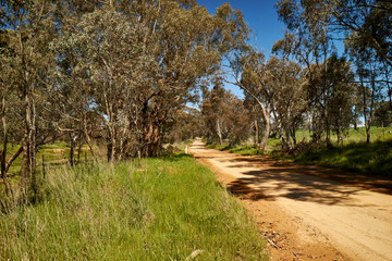 Rural roadways in New South Wales, Australia