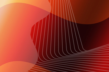 Naklejka premium abstract, blue, design, wave, illustration, pattern, line, wallpaper, backdrop, art, light, orange, lines, backgrounds, motion, waves, vector, texture, space, curve, digital, gradient, red, fractal