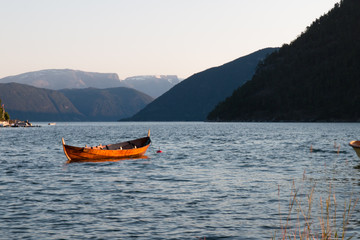 Fischer Boot Norwegen Fjord