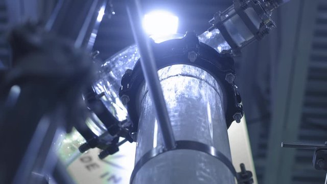 Water pump and water pipes. Water supply system.