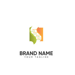 DNA logo design vector