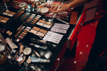 Cosmetics, eye shadow, powder box and other makeup products