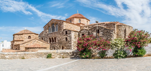 Panagia Ekatontapyliani church also known as the church of doors at the island of Paros in...