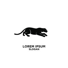 leopard logo icon design vector illustration