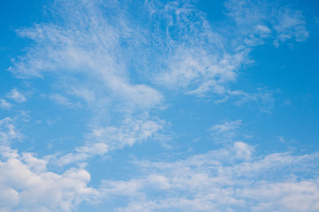 blue sky with white clouds
