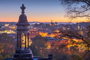 Rolgordijnen Rome, Georgia, USA Downtown Historic Cityscape © SeanPavonePhoto