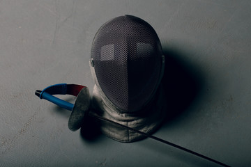 Mask and epee fencing concept