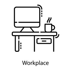  Office Workplace Vector 