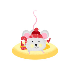 Isolated cute cartoon Mouse