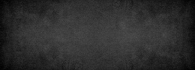 Obraz na płótnie Canvas black grey anthracite stone concrete texture background panorama banner long