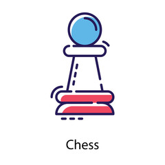Fototapeta premium Chess Piece Vector 