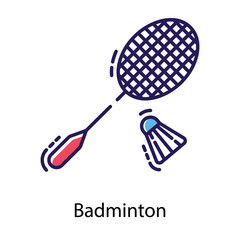  Badminton Racket Vector 
