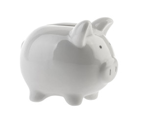 Piggy bank isolated without shadow
