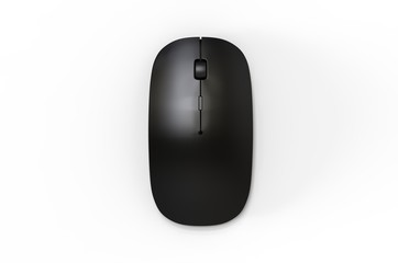 Blank promotional computer mouse for promotional branding. 3d render illustration.