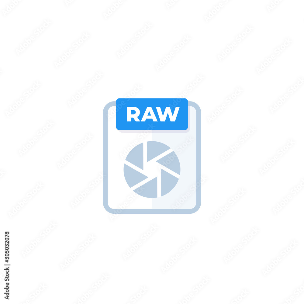 Poster raw file icon, vector design