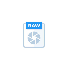 raw file icon, vector design