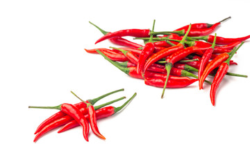 Red Chili pepper isolated on a white background
