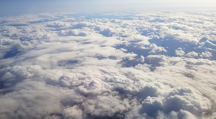 clouds seen from the stratosphere
