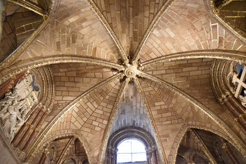 Vo&ucirc;te gothique de la cath&eacute;drale d'Avila, Espagne