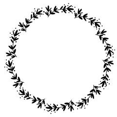 Blätterkranz Vektor