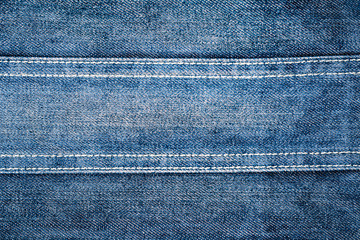 Perspective and closeup view to abstract space of empty light blue natural clean denim texture for...