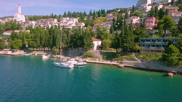 Neum, the only coastal city of Bosnia and Herzegovina. Balkans, Dalmatia.