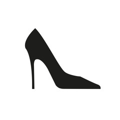 Icon of women's shoes. Simple vector illustration