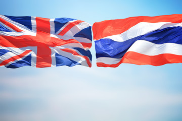 UK and Thailand flags