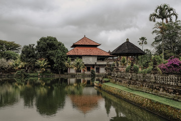 Fototapeta na wymiar Buildings within temple complex Bali Indonesia