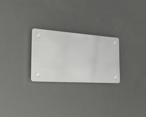 Metal plate mockup